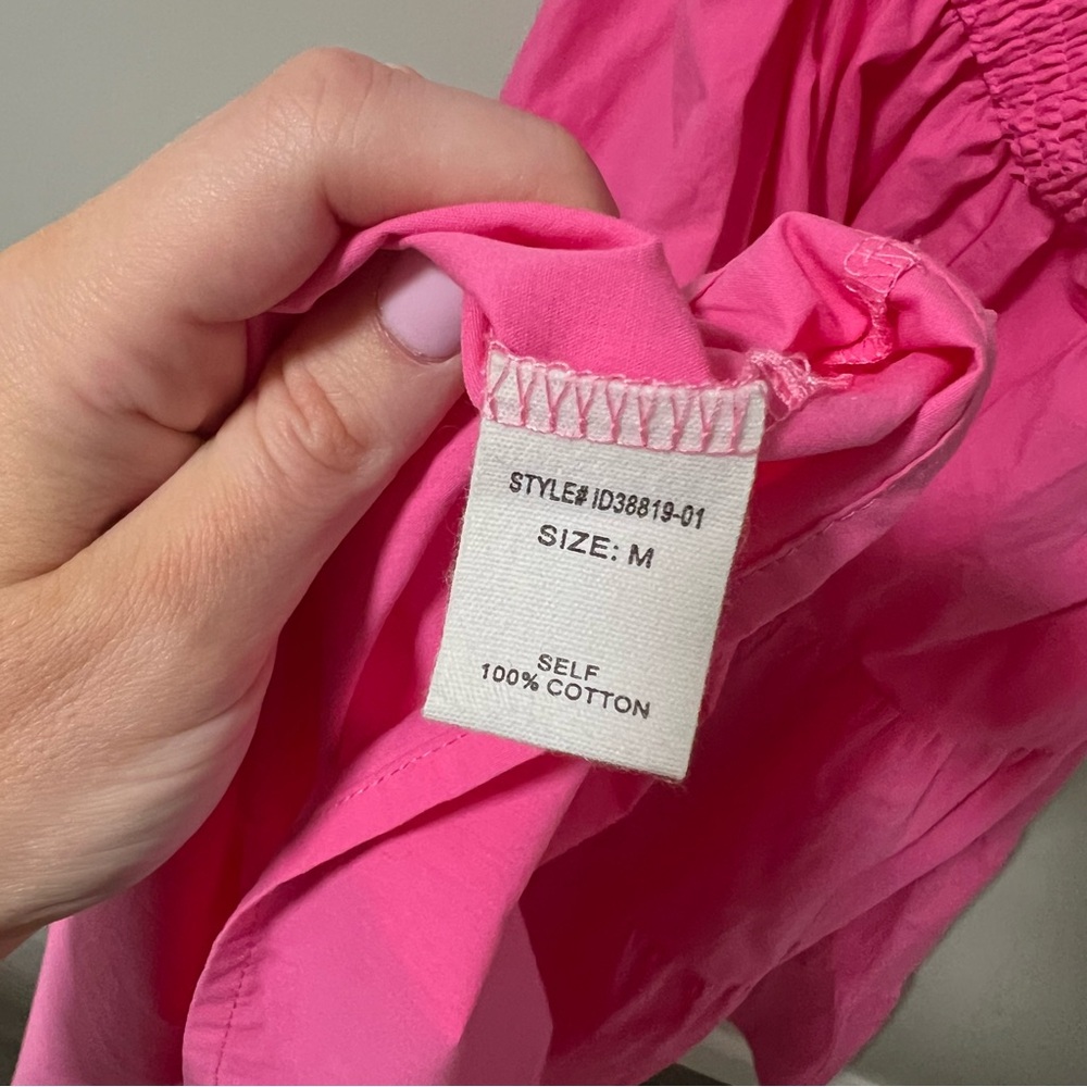 Pink Off the Shoulder Ruffle Maxi Dress - Picture 7 of 8